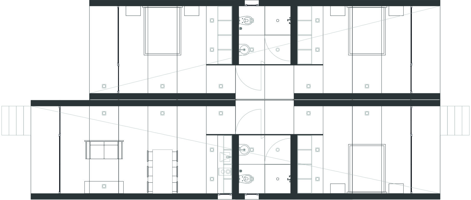 Planta de arquitetura T2+1