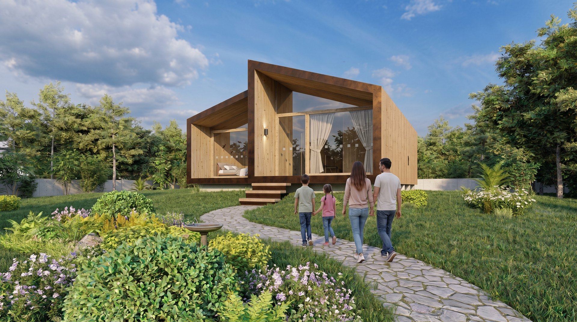 TOO House Forest T2 — entrada e jardim